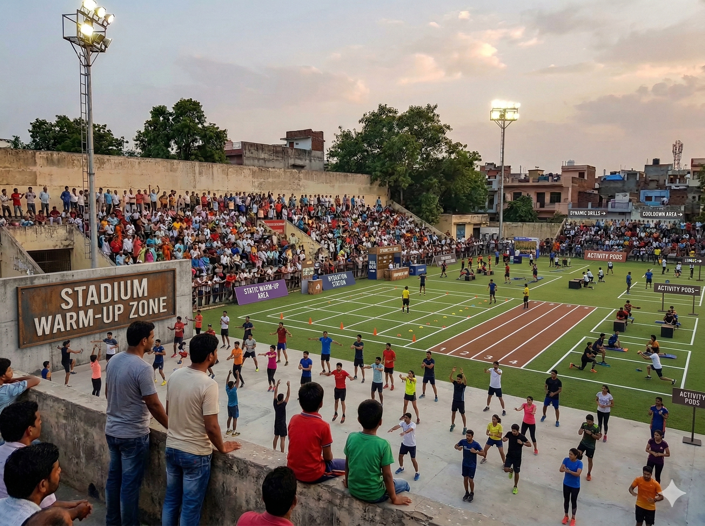 Warm-up & Activity Zone